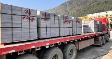 四川 芝麻灰地铺石出货日常