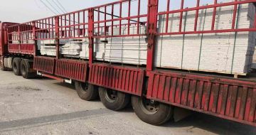 四川 白麻荔枝面外墙干挂，工厂装车日常