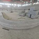 四川 芝麻白异形坐凳，自然面光面弧形加工