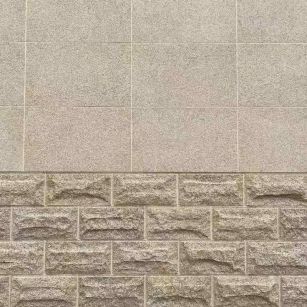 四川 黄金麻自然面蘑菇石配荔枝面干挂