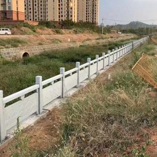 四川 白麻河道栏杆效果展示图