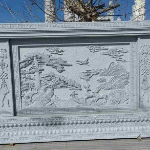 四川 芝麻白大型照壁，屏风，影壁