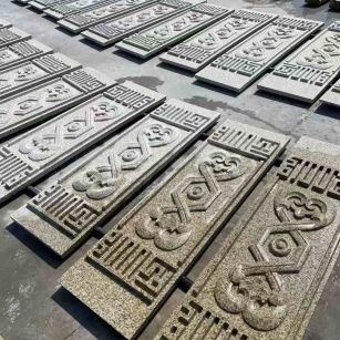 四川 黄金麻花岗岩外墙雕刻板