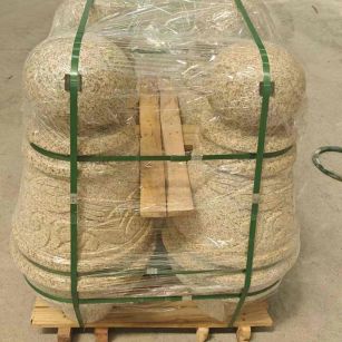 四川 黄金麻异形定制雕花——棒棒糖挡车柱