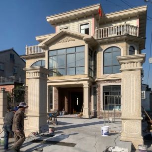 四川 黄金麻花岗岩荔枝面别墅外墙干挂私家专属