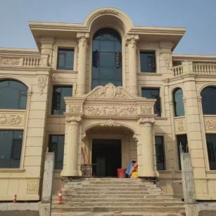 四川 黄金麻花岗岩别墅外墙干挂