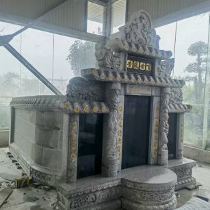 四川 芝麻白墓碑效果展示图