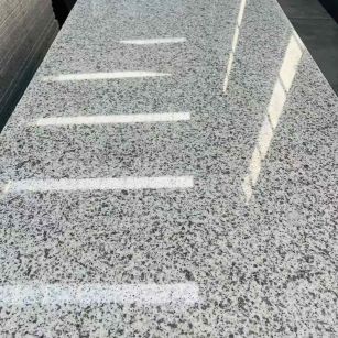 四川 白麻花岗岩光面毛板