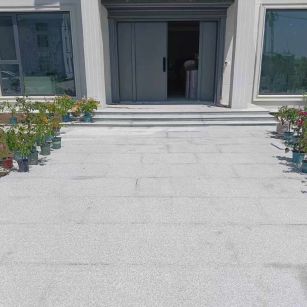 四川 芝麻白花岗岩地铺石地面铺装