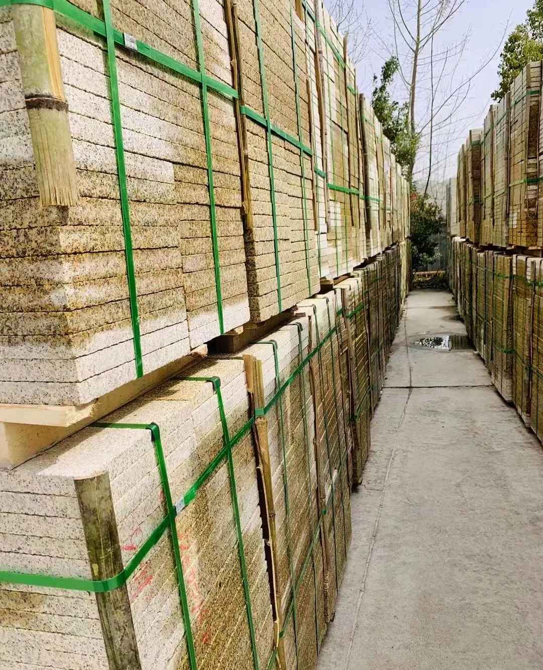 四川 黄金麻花岗岩荔枝面地铺石