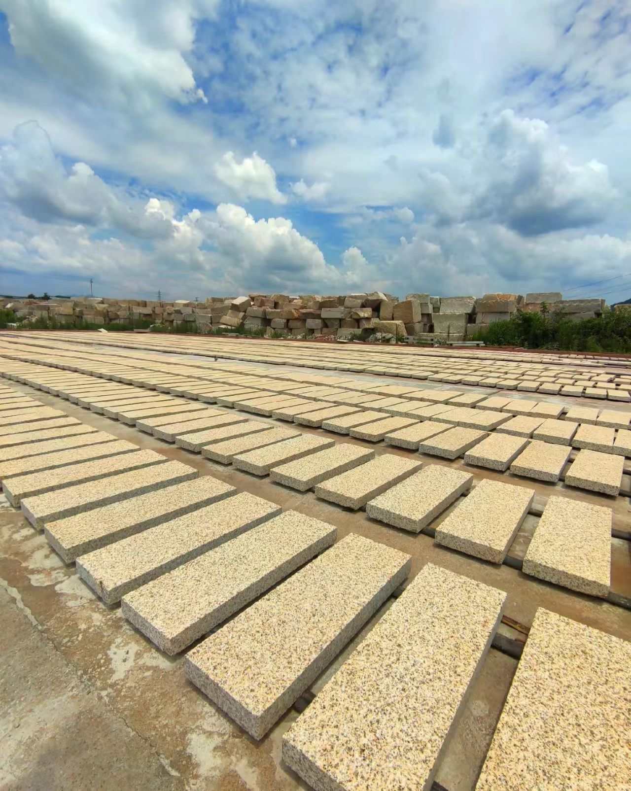 四川 黄金麻花岗岩荔枝面地铺石防护中