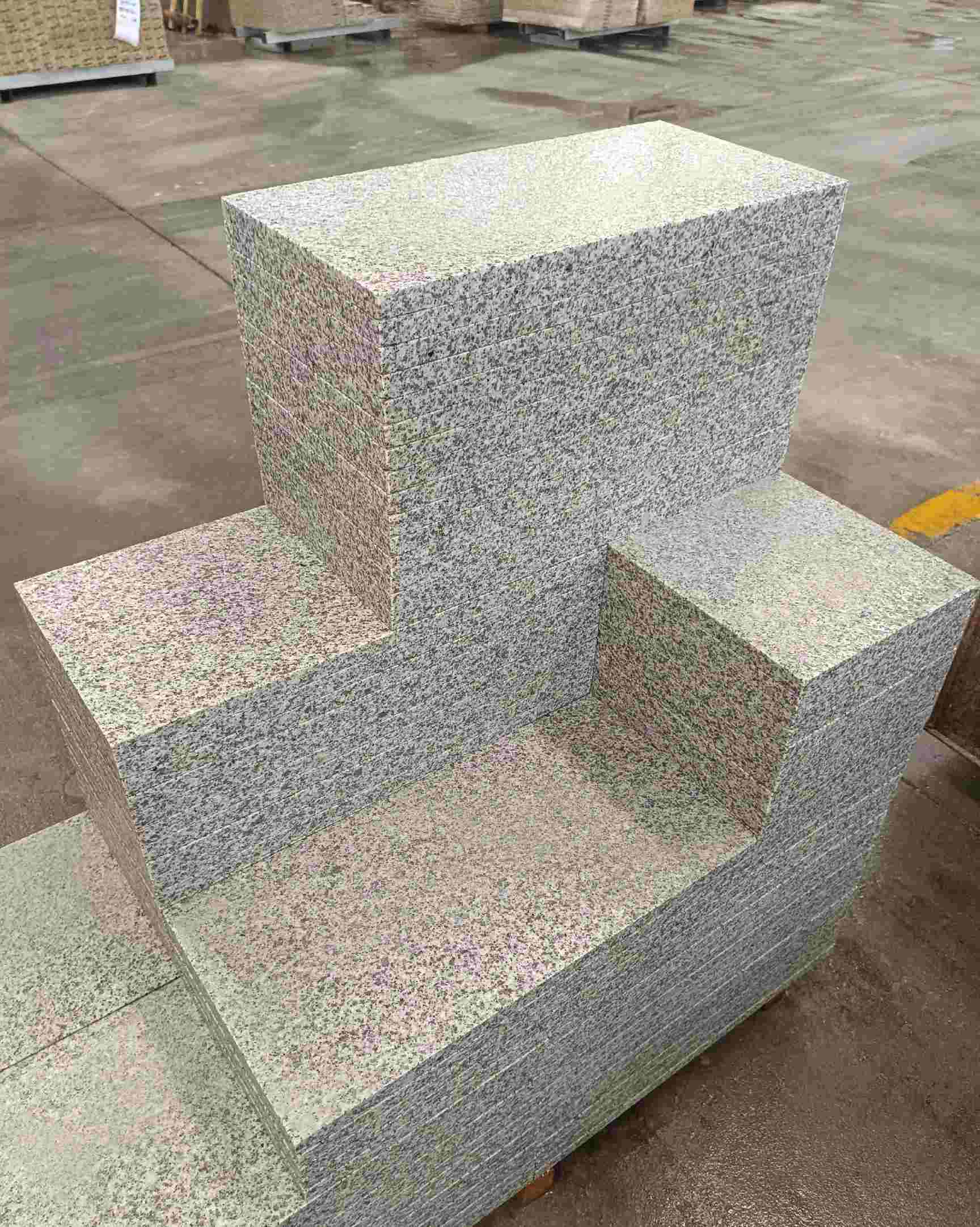 四川 白麻花岗岩荔枝面地铺石