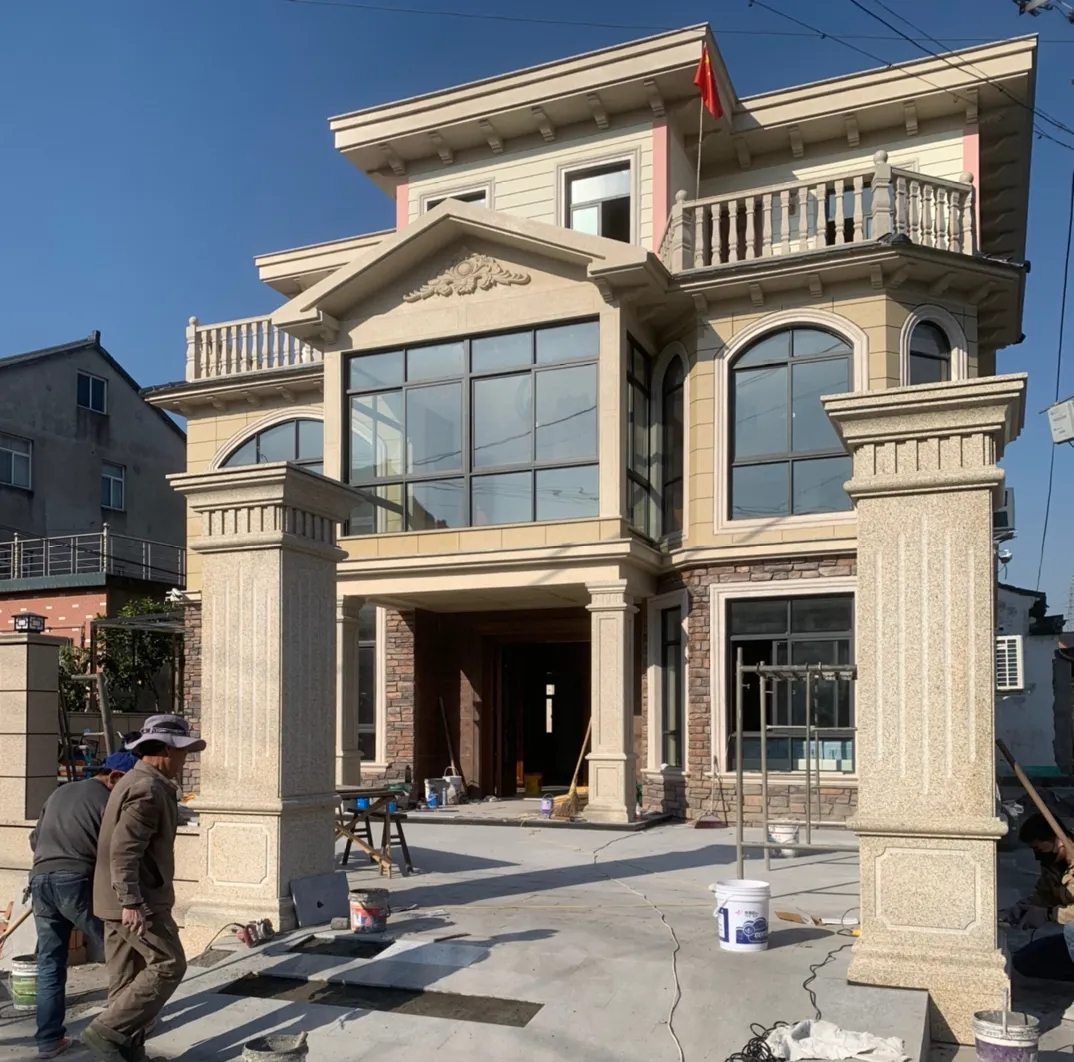 四川 黄金麻花岗岩荔枝面别墅外墙干挂私家专属