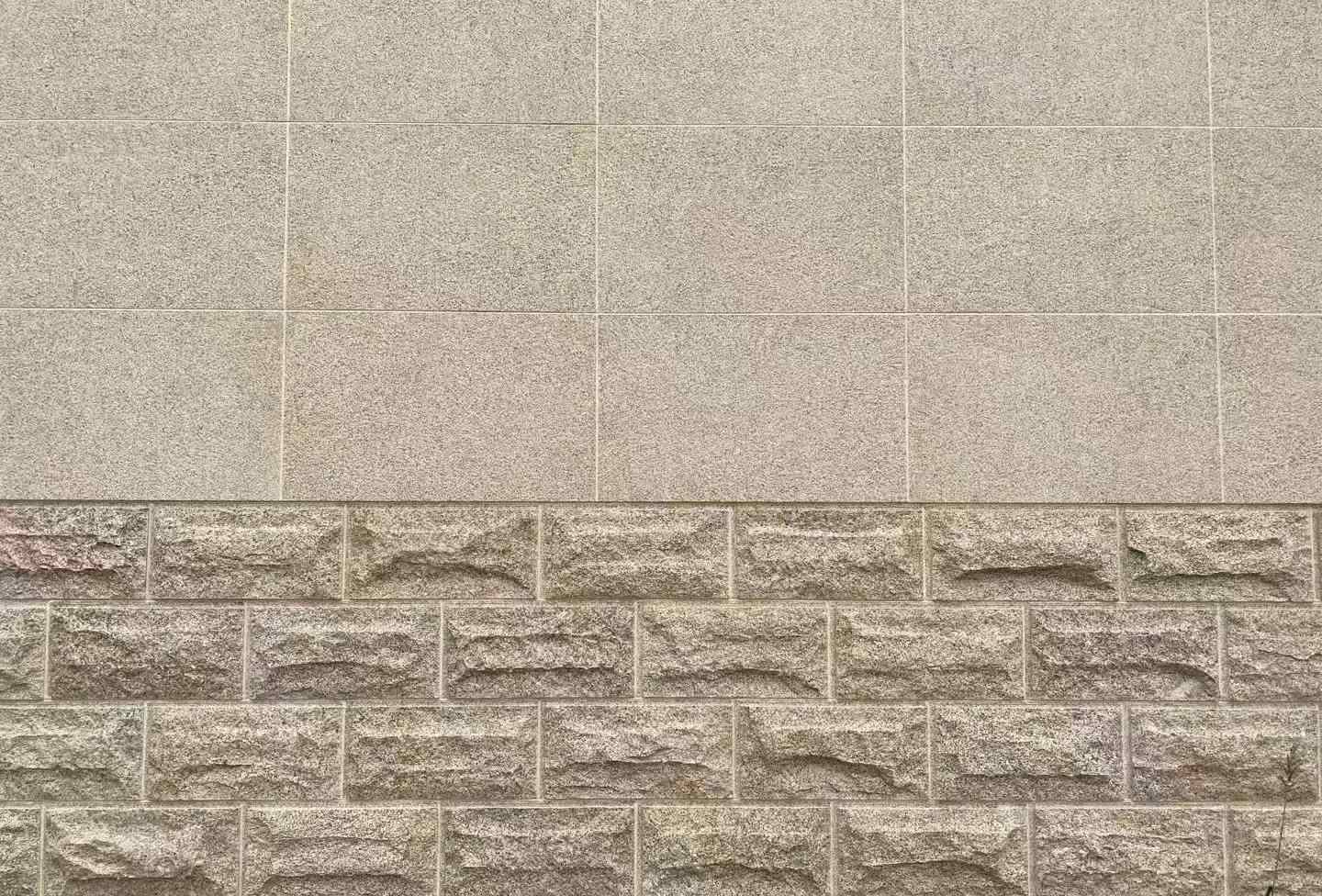 四川 黄金麻自然面蘑菇石配荔枝面干挂