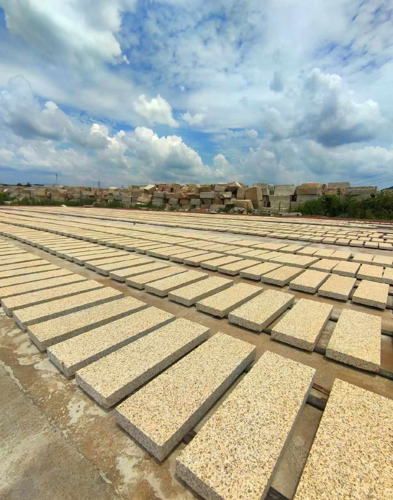 四川 黄金麻荔枝面花岗岩石材地铺石防护中