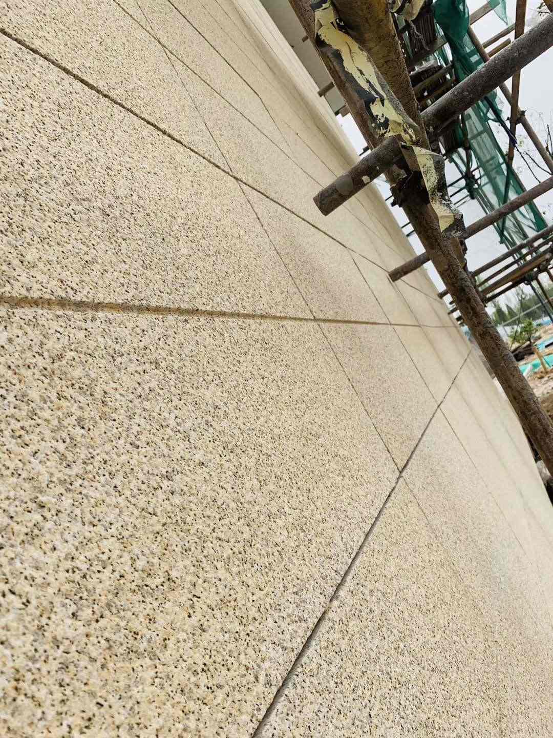 四川 黄金麻花岗岩荔枝面外墙干挂石材效果示例